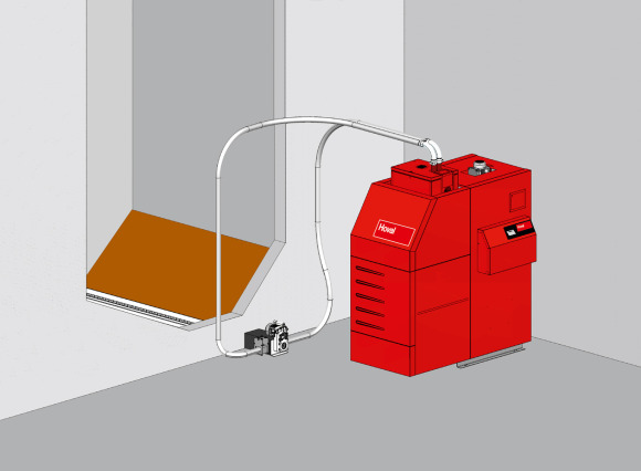 Suction system with screw discharge RAS 42-1 - 42-10